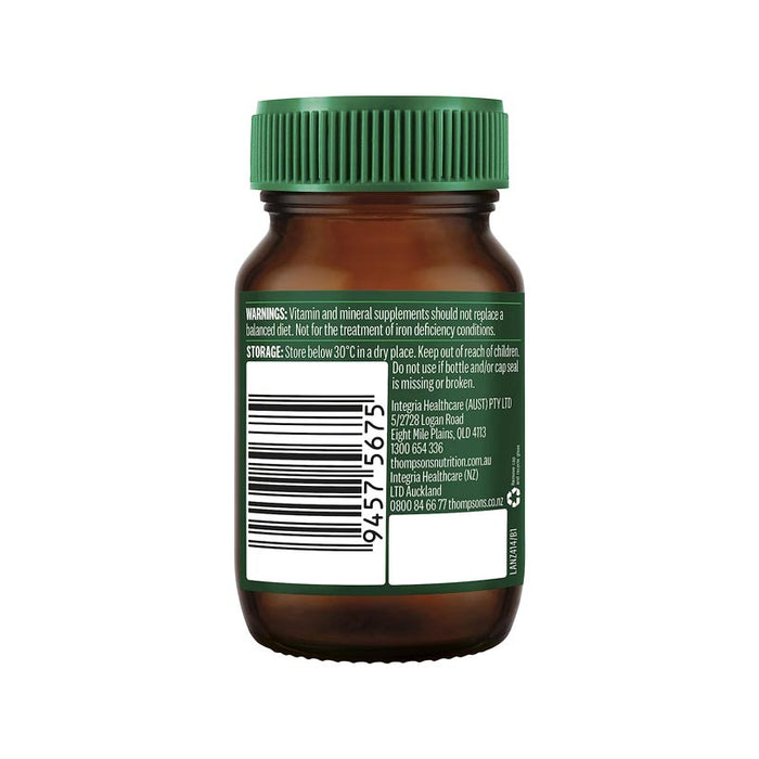 Thompson's Organic Iron 24mg 30 Tablets