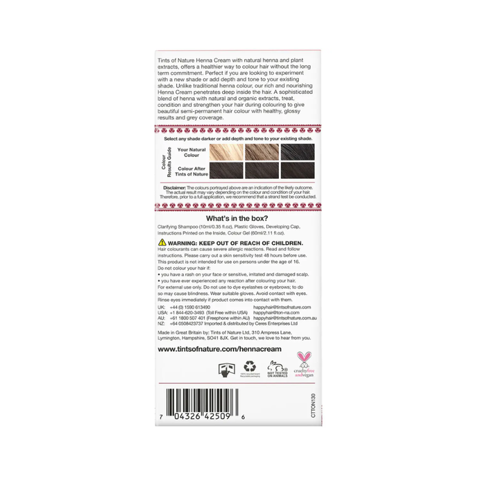 Tints of Nature Henna Cream Dark Brown 70ml