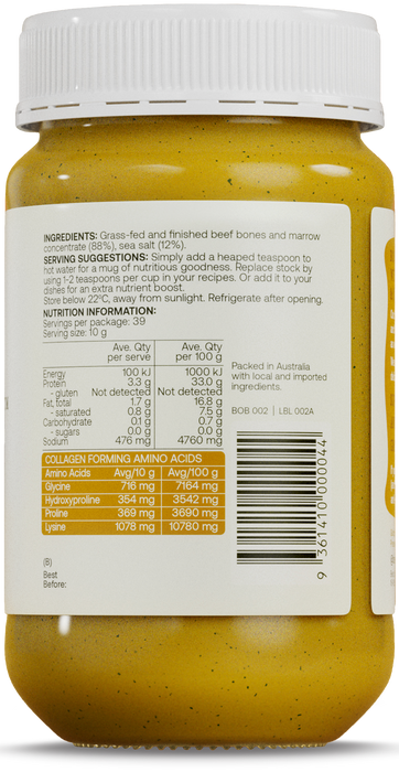 Best of the Bone Bone Broth Beef Concentrate Organic Turmeric Ginger Black Pepper 390g gallery image 4