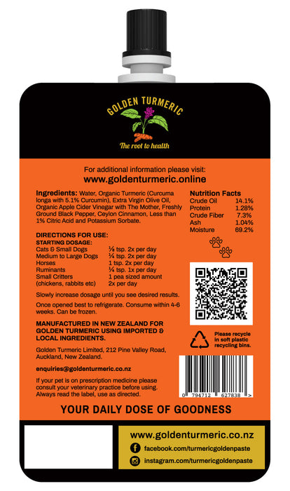 Golden Turmeric Golden Paste for Pets 200g