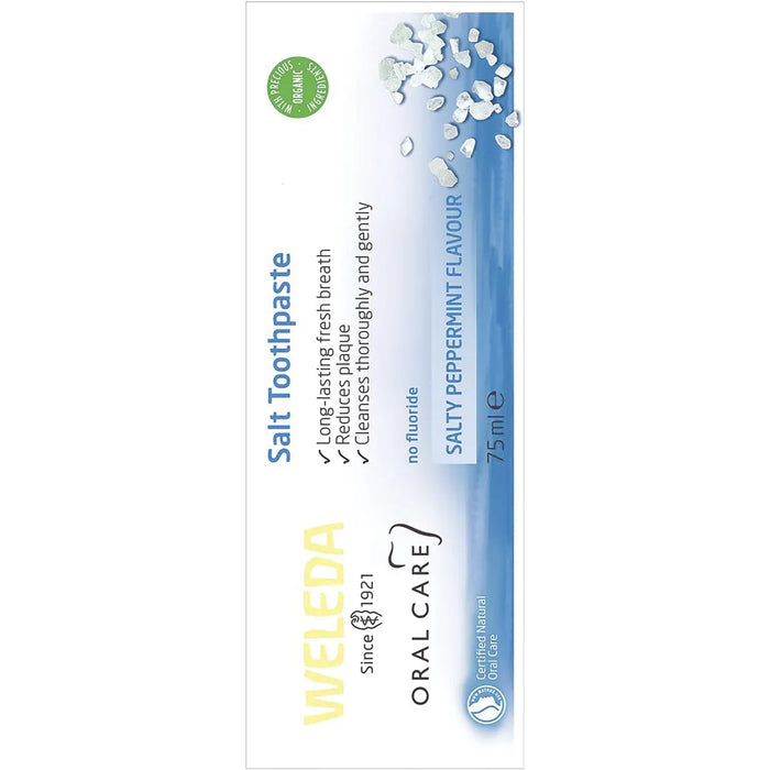 Weleda Salt Toothpaste Salty Peppermint Flavour 75ml