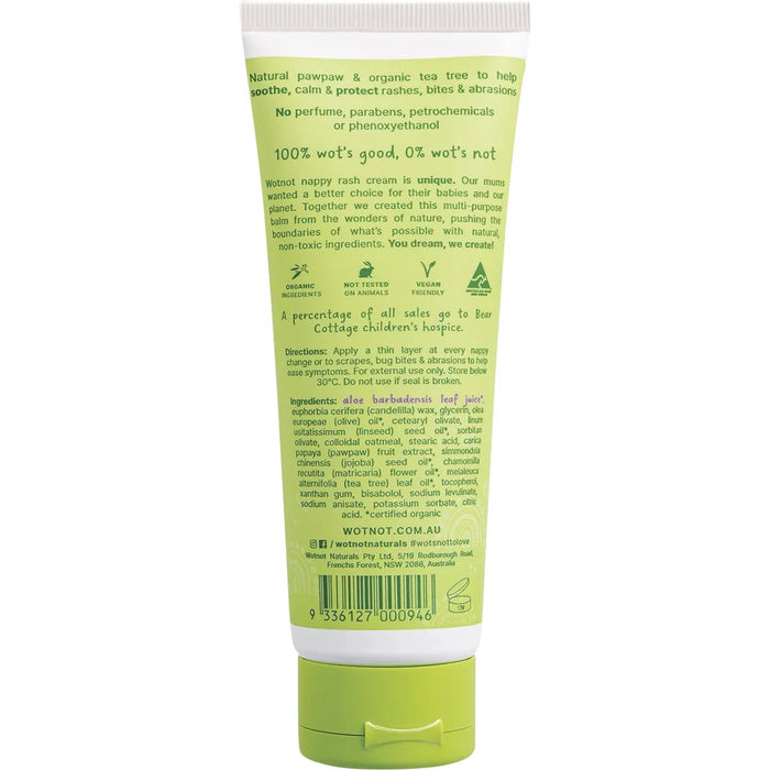 Wotnot Natural Nappy Rash Cream & Baby Balm 90ml