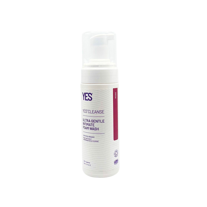 YES Cleanse Rose Organic Ultra Gentle Intimate Foam Wash 150ml