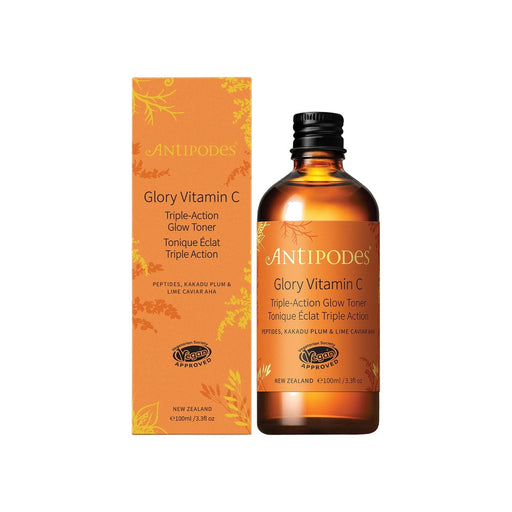 Antipodes Glory Vitamin C Triple-Action Glow Toner 100ml pure white padded packshot