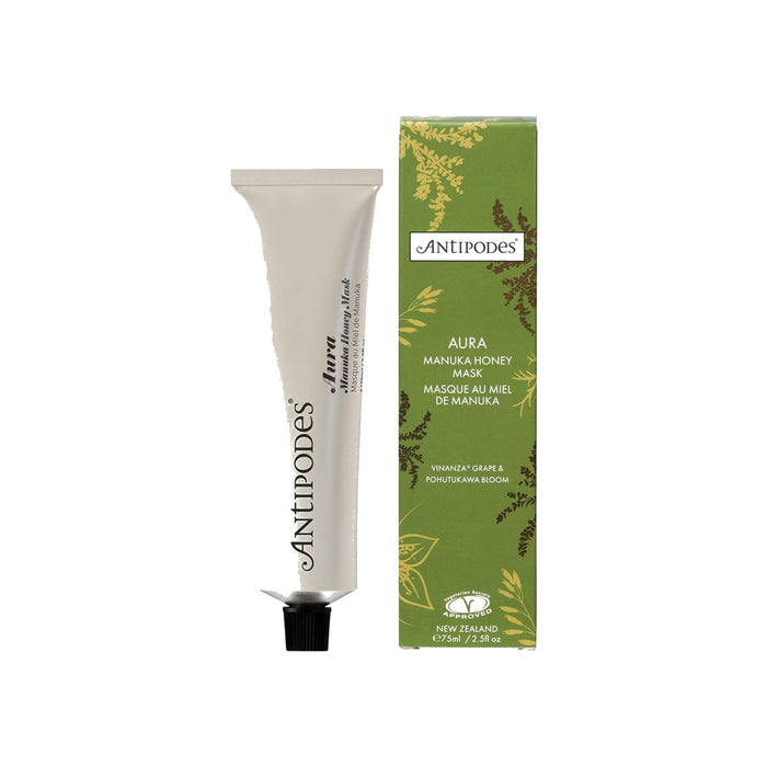 Antipodes Aura Manuka Honey Mask 75ml pure white padded packshot
