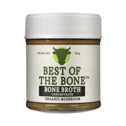 Best of the Bone Bone Broth Beef Concentrate Organic Mushrooms 180g front pack