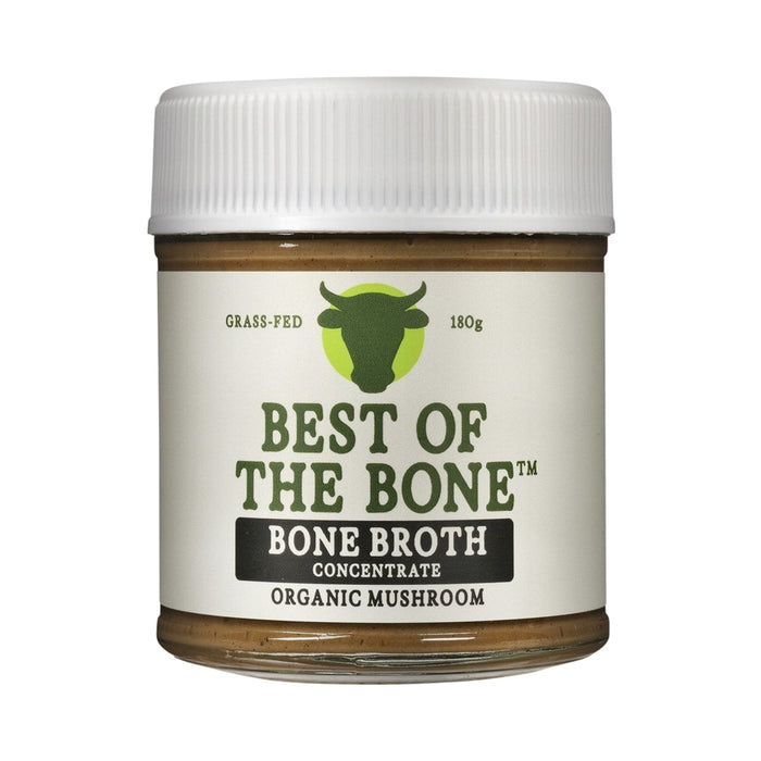Best of the Bone Bone Broth Beef Concentrate Organic Mushrooms 180g front pack