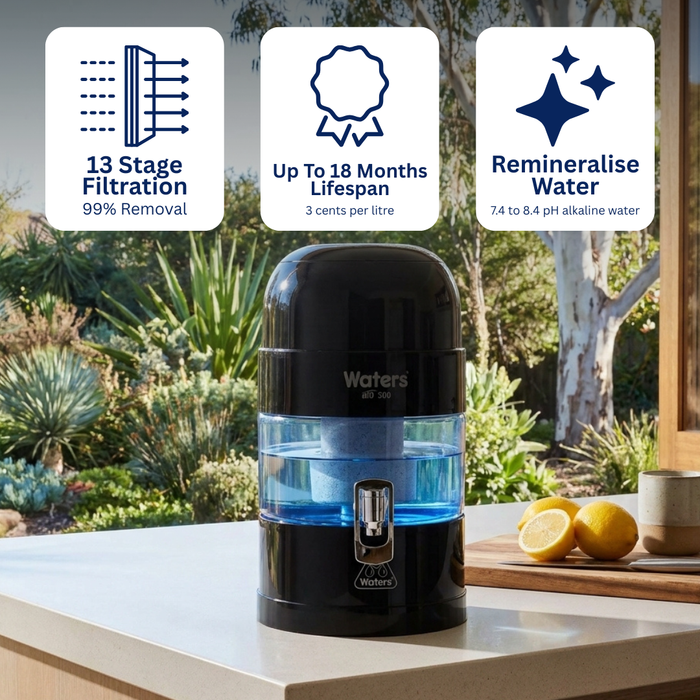 Waters Co BIO 500 MAX 7 Litre Bench Top Water Filter