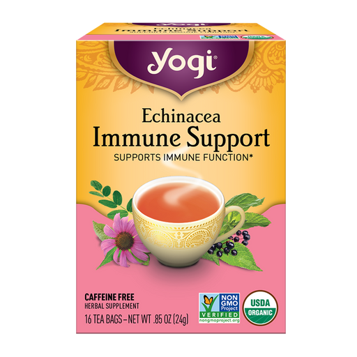 Yogi Tea Herbal Tea Bags Echinacea Immune Support 16 Tea Bags