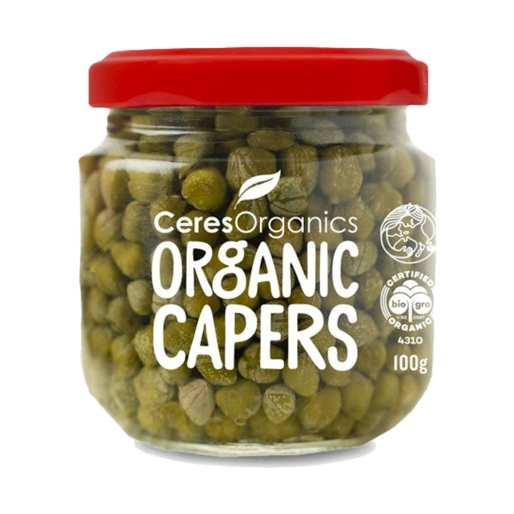 Ceres Organics Organic Mediterranean Capers 100g — front packshot