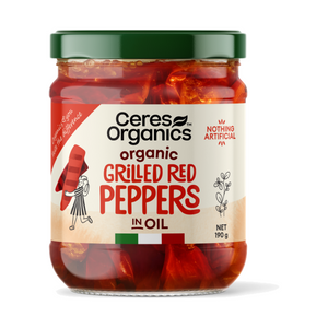 Ceres Organics Organic Grilled Red Peppers in Oil 190g