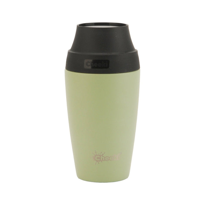 Cheeki Insulated Coffee Mug 350ml / Evergreen white background packshot