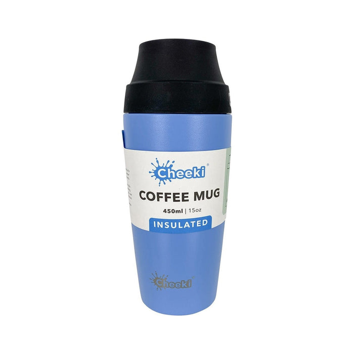 Cheeki Insulated Coffee Mug 450ml / Surf white background packshot