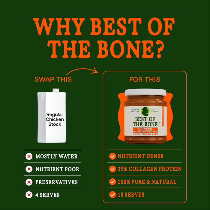 Best of the Bone Chicken Bone Broth Concentrate Organic Turmeric Ginger 180g gallery image 3