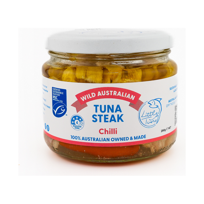 Little Tuna Wild Australian Tuna Steak in Chilli 290g — 1 jar