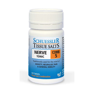Schuessler Tissue Salts Comb 5 Nerve Tonic 125 Tablets