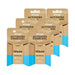 Six Dr. Tung's Smart Vegan Activated Charcoal Dental Floss 27m dispensers on a white background