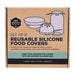 Ever Eco Reusable Silicone Food Covers 6 Pack packshot on white background