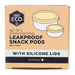 Ever Eco Stainless Steel Leakproof Snack Pods Buttercup 2 Pack packshot on white background
