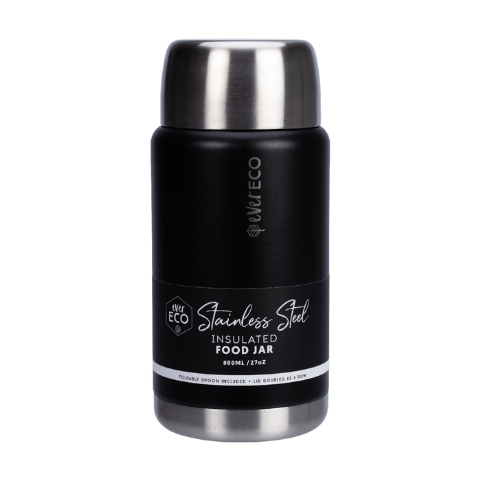 Ever Eco Insulated Stainless Steel Food Jar 800ml - Onyx