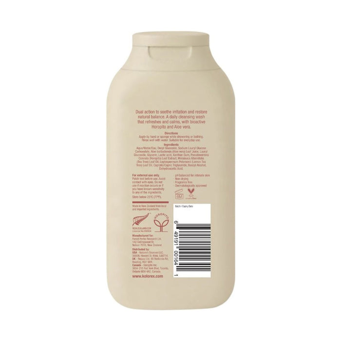 Kolorex Herbal Intimate Wash Everyday Balance 300ml back label