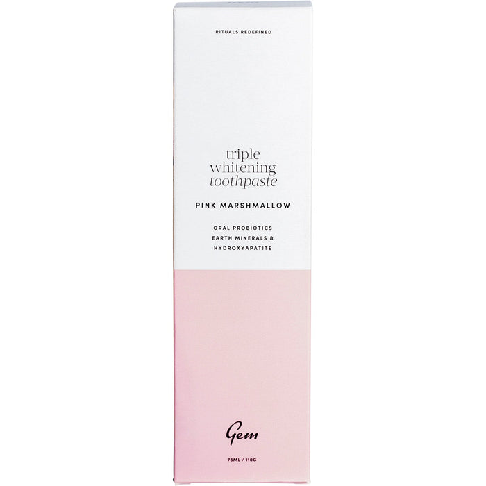 Gem Triple Whitening Toothpaste Pink Marshmallow 110g - product image 2
