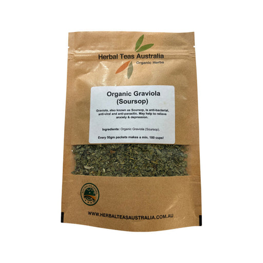 Herbal Teas Australia Organic Graviola Soursop 50g pouch
