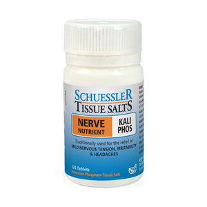 Schuessler Tissue Salts Kali Phos Nerve Nutrient 125 Tablets