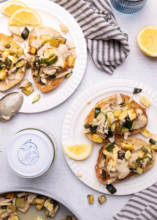 Little Tuna lemon myrtle serving suggestion; other ingredients not included