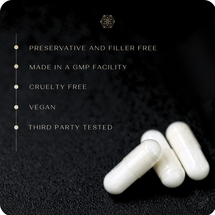 Nature's Body NMN 500mg 60 Capsules product information graphic