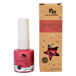 No Nasties Kids Water-Based Nail Polish Bright Pink 8.5ml