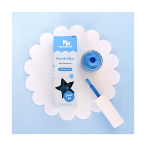 No Nasties Kids Water-Based Nail Polish Mermaid Blue 8.5ml