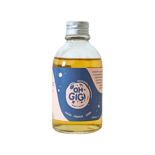 ohGiGi Oil Pull Minty Wash 150ml front pack