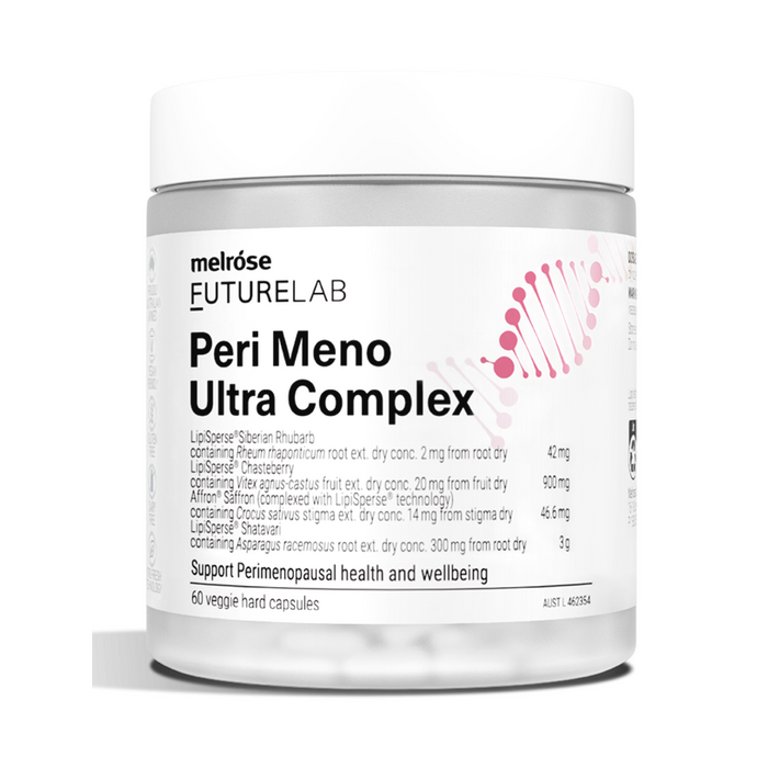 Melrose FutureLab Peri Meno Ultra Complex 60 Capsules front pack