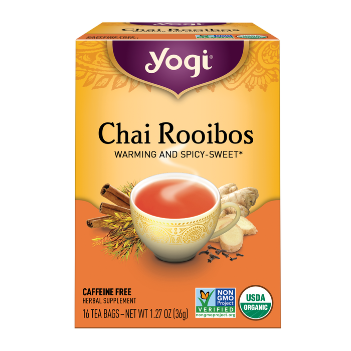 Yogi Tea Herbal Tea Bags Chai Rooibos 16 Tea Bags