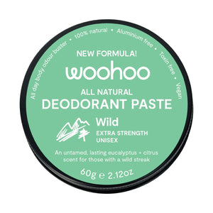 Woohoo Natural Deodorant Paste Wild Extra Strength 60g