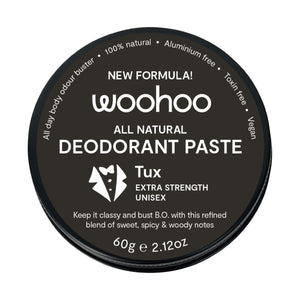 Woohoo Natural Deodorant Paste Tux Extra Strength 60g