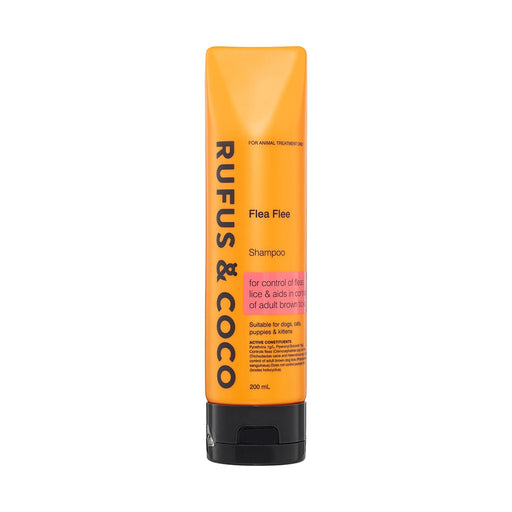 Rufus & Coco Flea Flee Shampoo 200ml front pack