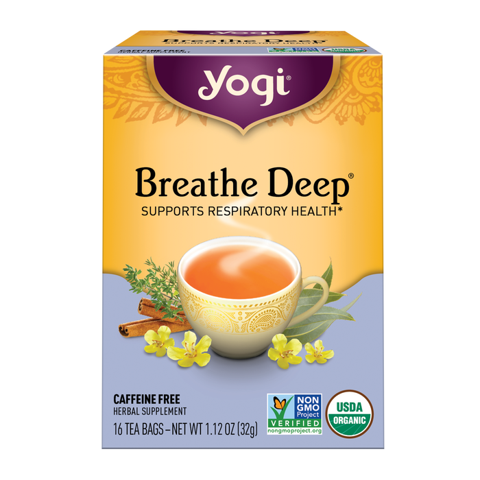 Yogi Tea Herbal Tea Bags Breathe Deep 16 Tea Bags