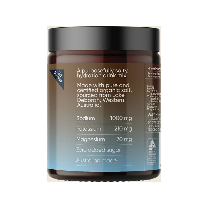 Sodii Everyday Hydration Salts Salty Chocolate 185g right label