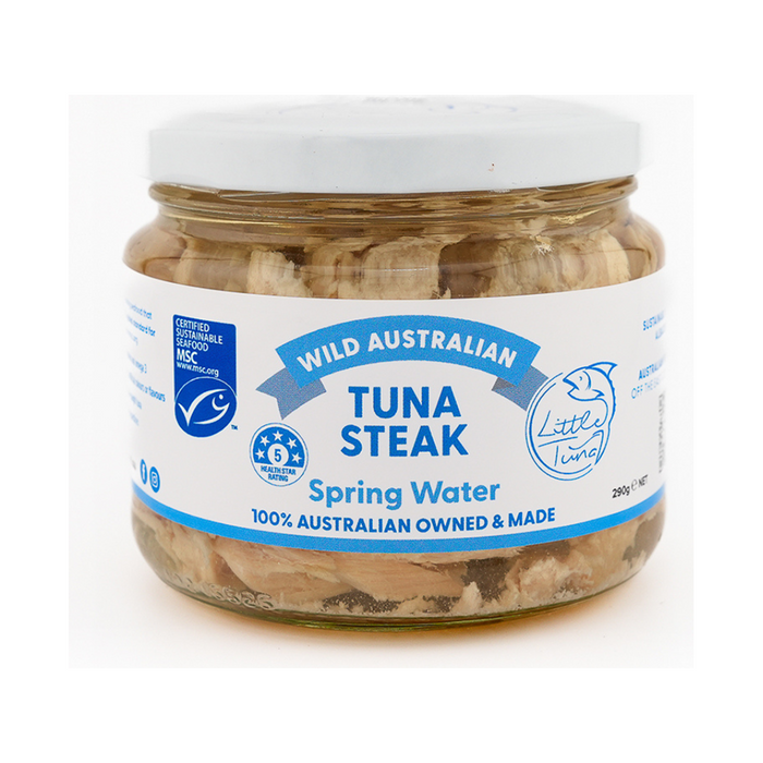 Little Tuna Wild Australian Tuna Steak in Spring Water 290g — 1 jar