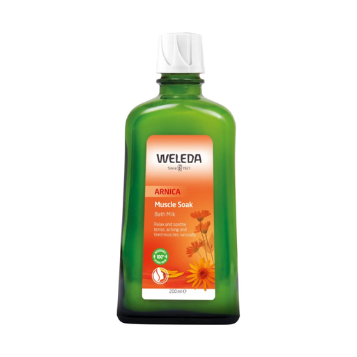 Weleda Arnica Muscle Soak Bath Milk 200ml bottle front